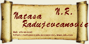Nataša Radujevčanović vizit kartica